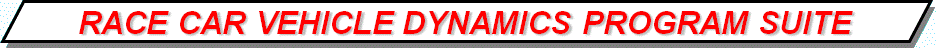 Race Car Vehicle Dynamics Program Suite